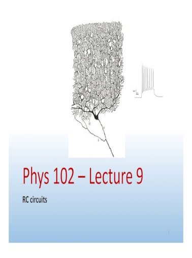 Phys 102 A Lecture 9 Phys 102 Lecture 7 Slide 10 خµ 2r C R Now Both S 1 And S 2 Are Closed What Pdf Document